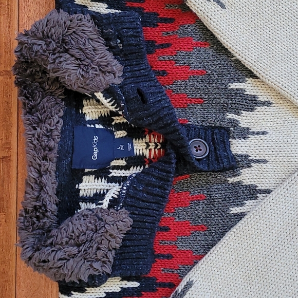 Gap Boy's Henley Knit Sweater - Picture 3 of 5